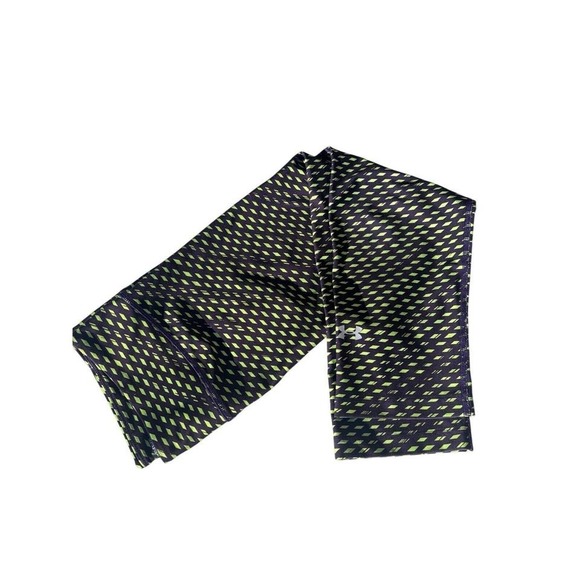 Under Armour HeatGear Compression Leggings Womens Medium Black Green Excellent - Picture 2 of 7